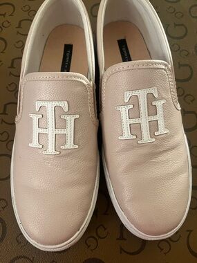 Tommy Hilfiger Light Pink Slip-Ons